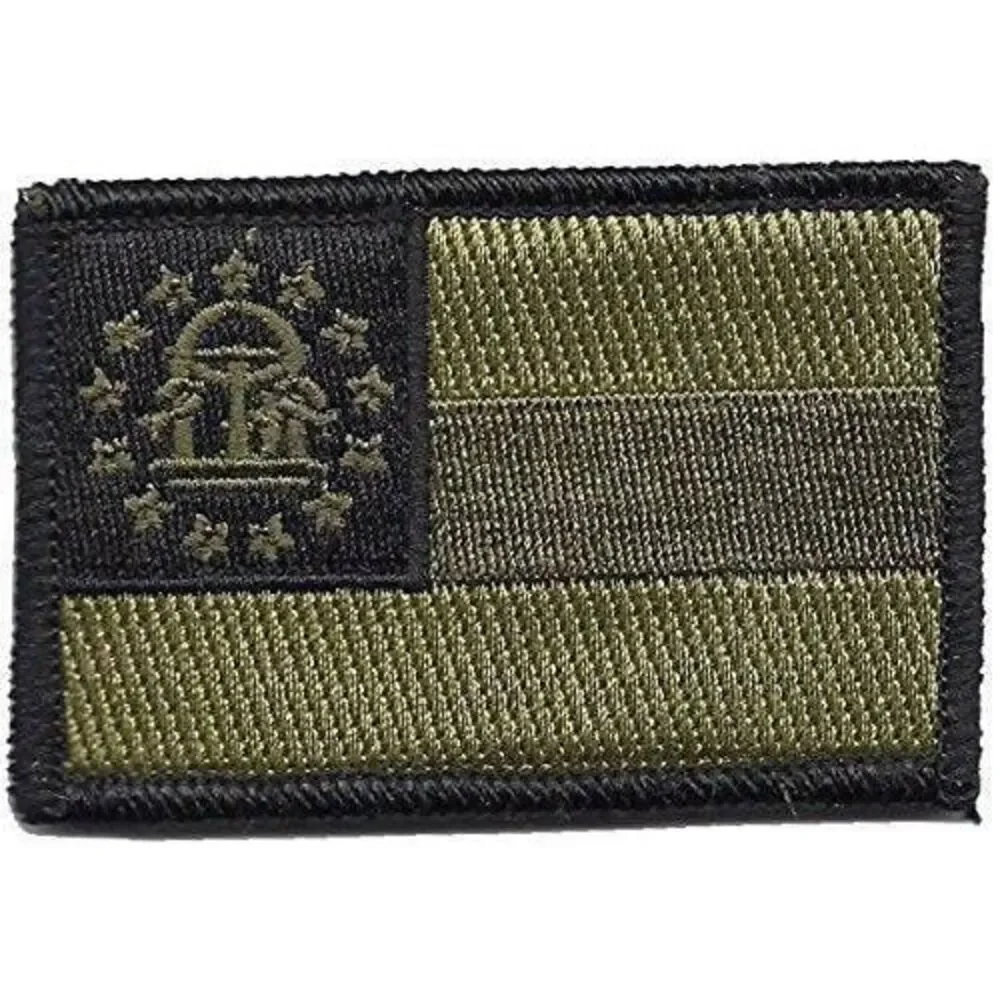 BuckUp Tactical Morale Patch Hook Georgia Atlanta State Patches 3x2